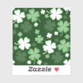 Green Shamrock, St. Patrick's Day Sticker (Vel)