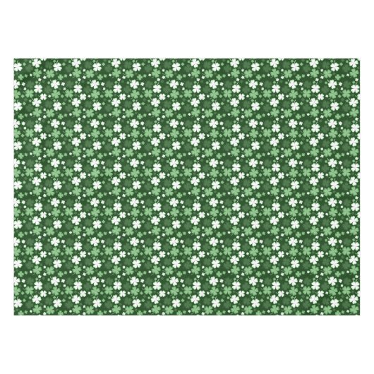 Green Shamrock, St. Patrick's Day Tafelkleed (Voorkant (Horizontaal))