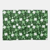 Green Shamrock, St. Patrick's Day Theedoek (Horizontaal)