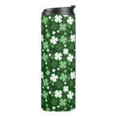 Green Shamrock, St. Patrick's Day Thermosbeker (Gedraaid links)
