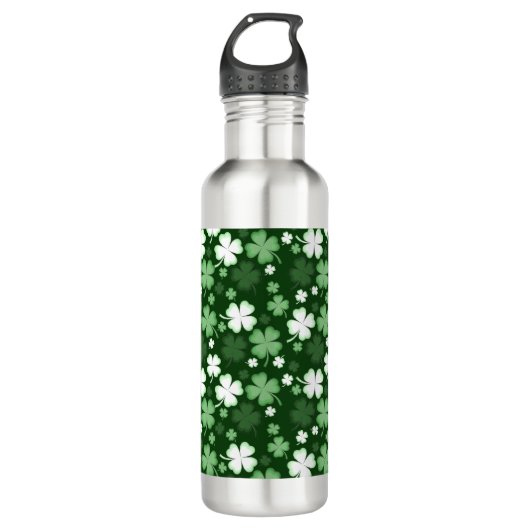 Green Shamrock, St. Patrick's Day Waterfles (Voorkant)