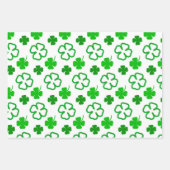 Green Shamrock st. Patrick's Day Wrapping Paper (Voorkant)