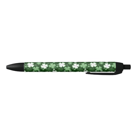 Green Shamrock, St. Patrick's Day Zwarte Inkt Pen (Bodem)