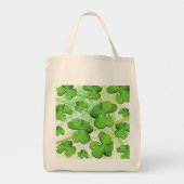 Green Shamrock St Patrick's Grocery Canvas tas (Voorkant)