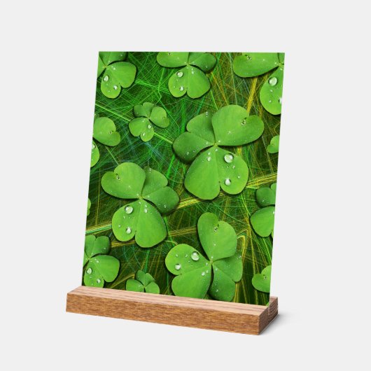 Green Shamrock St Patrick's iPhone 5 Hoesje-Mate Acryl Bord (Hoek)