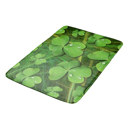 Green Shamrock St Patrick's iPhone 5 Hoesje-Mate Badmat (Gekanteld)