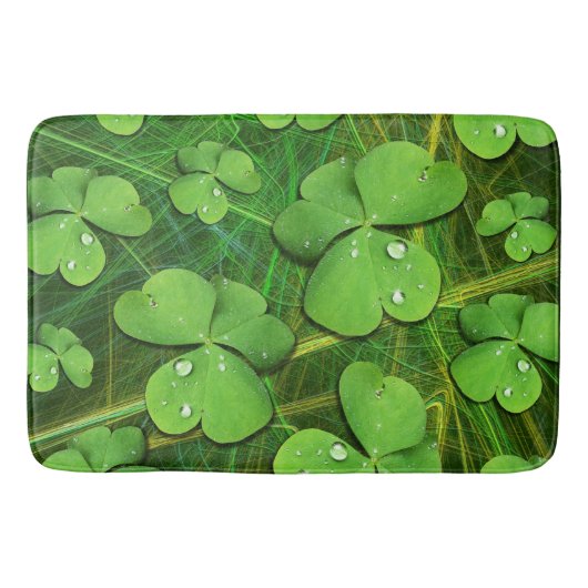 Green Shamrock St Patrick's iPhone 5 Hoesje-Mate Badmat (Voorkant)