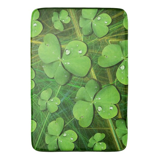 Green Shamrock St Patrick's iPhone 5 Hoesje-Mate Badmat (Voorkant Verticaal)