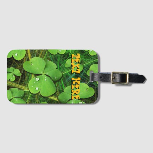 Green Shamrock St Patrick's iPhone 5 Hoesje-Mate Bagagelabel (Voorkant (horizontaal))