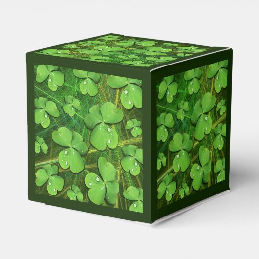 Green Shamrock St Patrick's iPhone 5 Hoesje-Mate Bedankdoosjes (Achterkant)