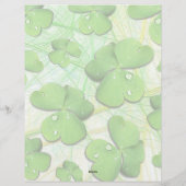 Green Shamrock St Patrick's iPhone 5 Hoesje-Mate Briefhoofd (Achterkant)