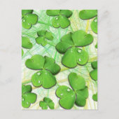 Green Shamrock St Patrick's iPhone 5 Hoesje-Mate Briefkaart (Voorkant)