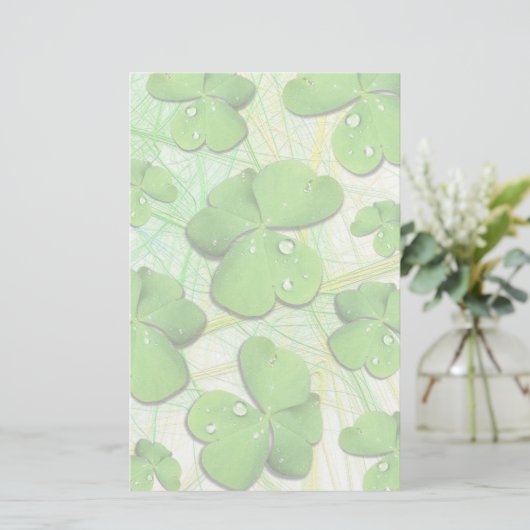 Green Shamrock St Patrick's iPhone 5 Hoesje-Mate Briefpapier (Staand voorkant)