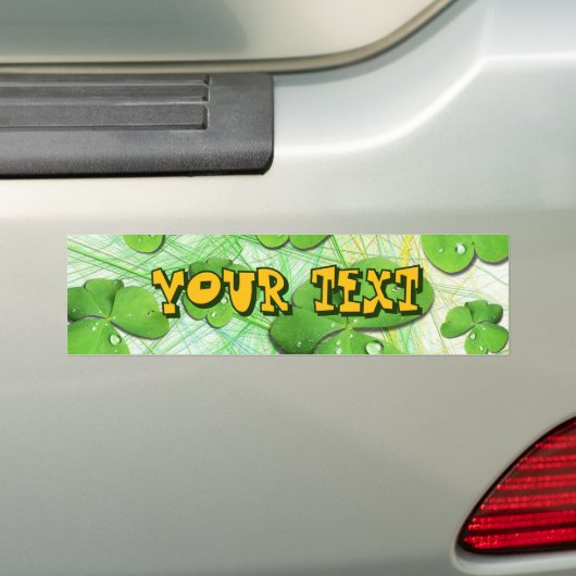 Green Shamrock St Patrick's iPhone 5 Hoesje-Mate Bumpersticker (Op auto)