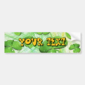 Green Shamrock St Patrick's iPhone 5 Hoesje-Mate Bumpersticker (Voorkant)