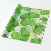 Green Shamrock St Patrick's iPhone 5 Hoesje-Mate Cadeaupapier (Uitgerold)