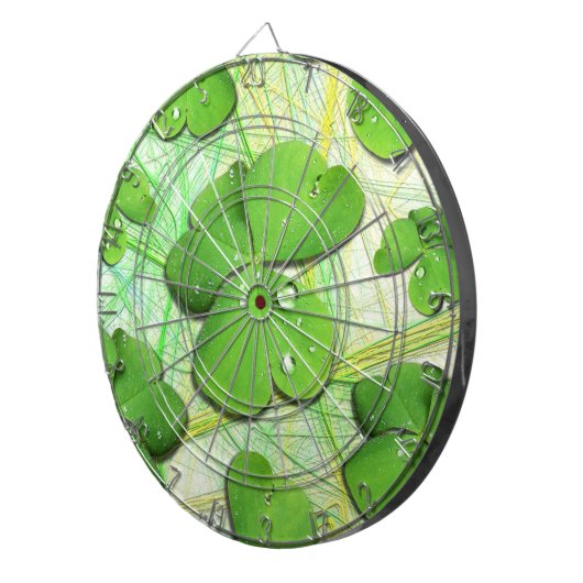 Green Shamrock St Patrick's iPhone 5 Hoesje-Mate Dartbord (Voorkant Rechts)