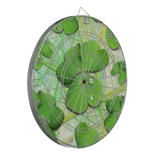 Green Shamrock St Patrick's iPhone 5 Hoesje-Mate Dartbord (Voorkant Links)