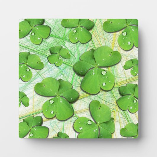 Green Shamrock St Patrick's iPhone 5 Hoesje-Mate Fotoplaat (Voorkant)