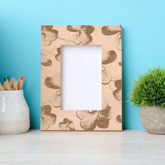 Green Shamrock St Patrick's iPhone 5 Hoesje-Mate Gegraveerde Lijstjes (Voorkant)