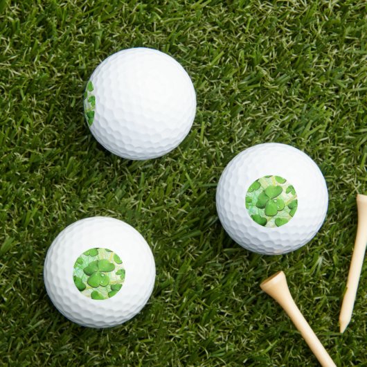 Green Shamrock St Patrick's iPhone 5 Hoesje-Mate Golfballen (Insitu Gras)