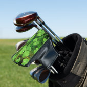 Green Shamrock St Patrick's iPhone 5 Hoesje-Mate Golfheadcover (Insitu)