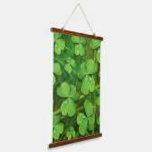 Green Shamrock St Patrick's iPhone 5 Hoesje-Mate Hangend Wandkleed (Gebogen)