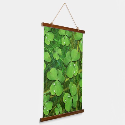 Green Shamrock St Patrick's iPhone 5 Hoesje-Mate Hangend Wandkleed (Gebogen)