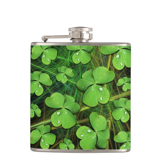 Green Shamrock St Patrick's iPhone 5 Hoesje-Mate Heupfles (Voorkant)