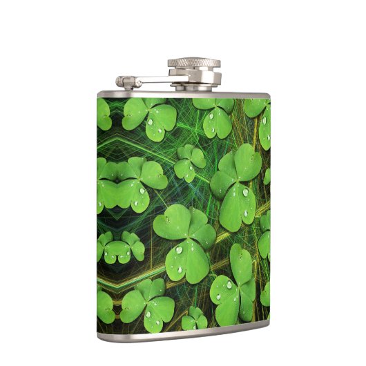 Green Shamrock St Patrick's iPhone 5 Hoesje-Mate Heupfles (Rechts)