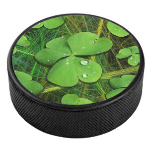 Green Shamrock St Patrick's iPhone 5 Hoesje-Mate Hockey Puck