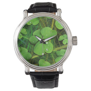 Green Shamrock St Patrick's iPhone 5 Hoesje-Mate Horloge