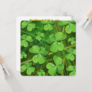 Green Shamrock St Patrick's iPhone 5 Hoesje-Mate Kaart