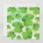 Green Shamrock St Patrick's iPhone 5 Hoesje-Mate Kaart (Voorkant)