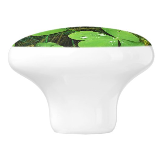 Green Shamrock St Patrick's iPhone 5 Hoesje-Mate Keramische Knop (Zijkant)