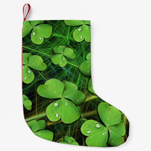 Green Shamrock St Patrick's iPhone 5 Hoesje-Mate Kleine Kerstsok (Voorkant)