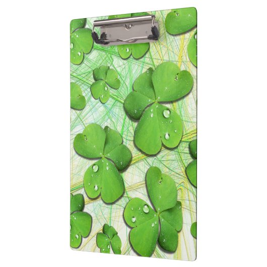Green Shamrock St Patrick's iPhone 5 Hoesje-Mate Klembord (Links)