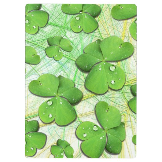 Green Shamrock St Patrick's iPhone 5 Hoesje-Mate Klembord (Achterkant)
