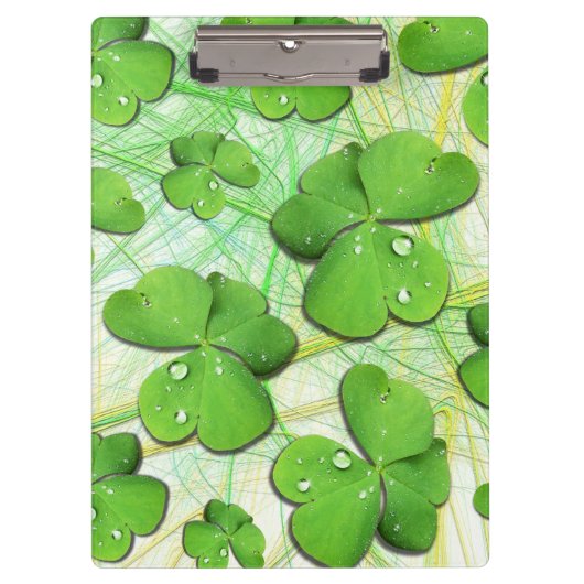 Green Shamrock St Patrick's iPhone 5 Hoesje-Mate Klembord (Voorkant)