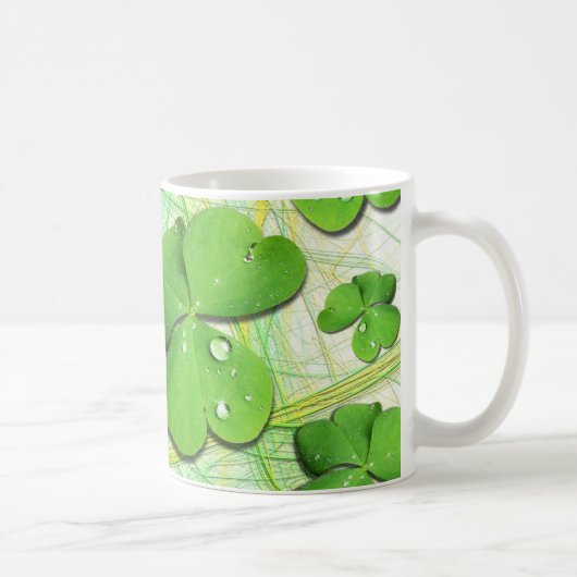 Green Shamrock St Patrick's iPhone 5 Hoesje-Mate Koffiemok (Rechts)