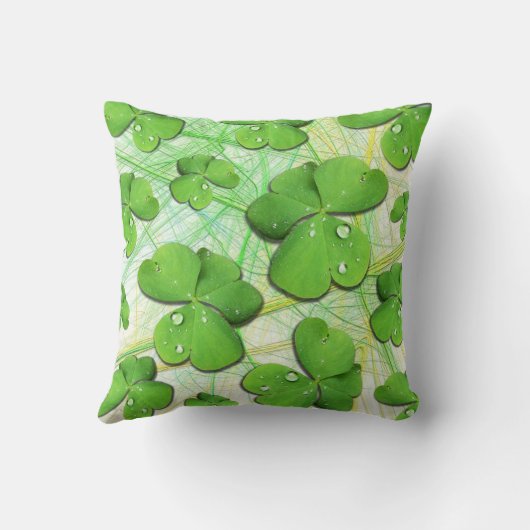 Green Shamrock St Patrick's iPhone 5 Hoesje-Mate Kussen (Achterkant)