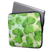 Green Shamrock St Patrick's iPhone 5 Hoesje-Mate Laptop Sleeve (Voorkant Links)