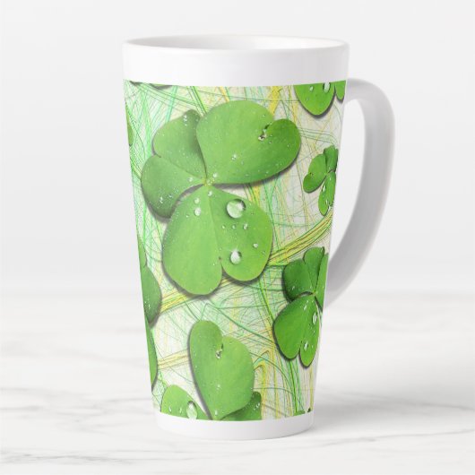 Green Shamrock St Patrick's iPhone 5 Hoesje-Mate Latte Mok (Rechterhoek)