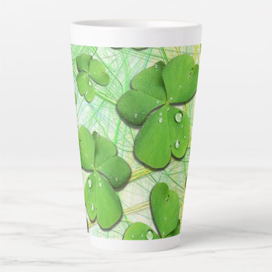 Green Shamrock St Patrick's iPhone 5 Hoesje-Mate Latte Mok (Voorkant)