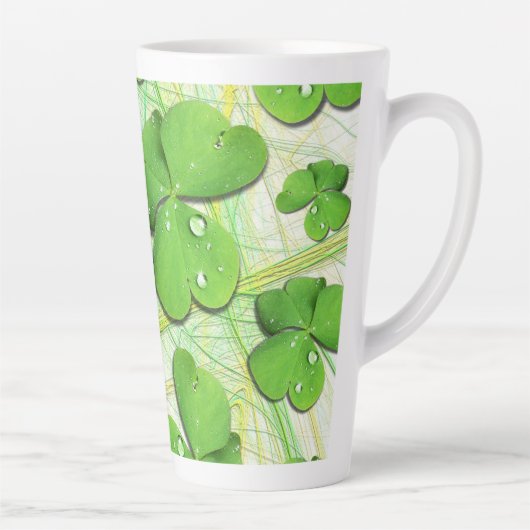 Green Shamrock St Patrick's iPhone 5 Hoesje-Mate Latte Mok (Rechts)