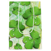 Green Shamrock St Patrick's iPhone 5 Hoesje-Mate Medium Cadeauzakje (Achterkant)