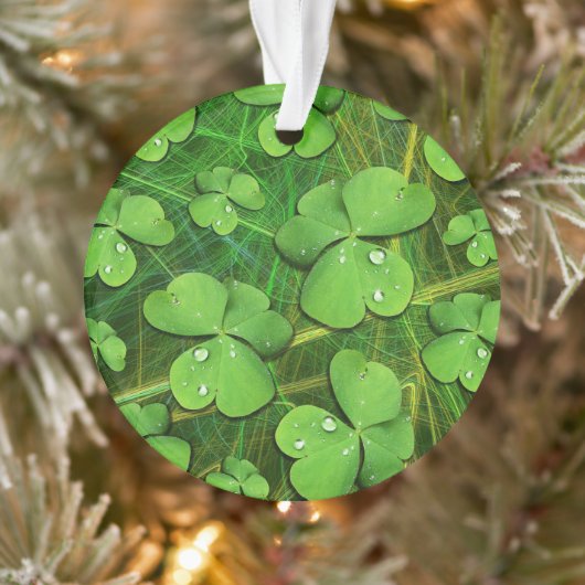 Green Shamrock St Patrick's iPhone 5 Hoesje-Mate Ornament (Boom)