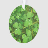 Green Shamrock St Patrick's iPhone 5 Hoesje-Mate Ornament (voorkant)