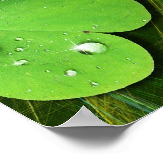 Green Shamrock St Patrick's iPhone 5 Hoesje-Mate Poster (Hoek)