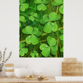 Green Shamrock St Patrick's iPhone 5 Hoesje-Mate Poster (Keuken)